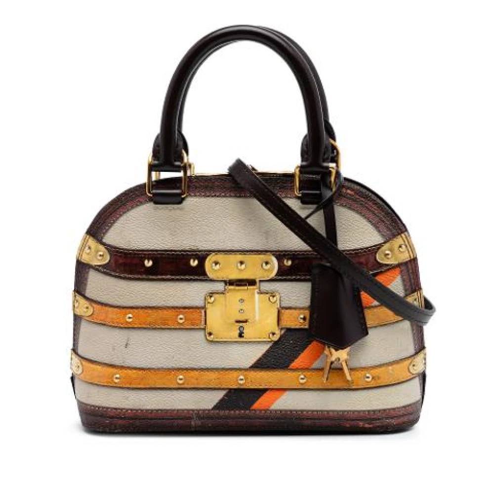 Louis Vuitton Vintage Pre-owned Time Trunk Alma BB - Vintage - Dame - Beige - ONE SIZE - Uld