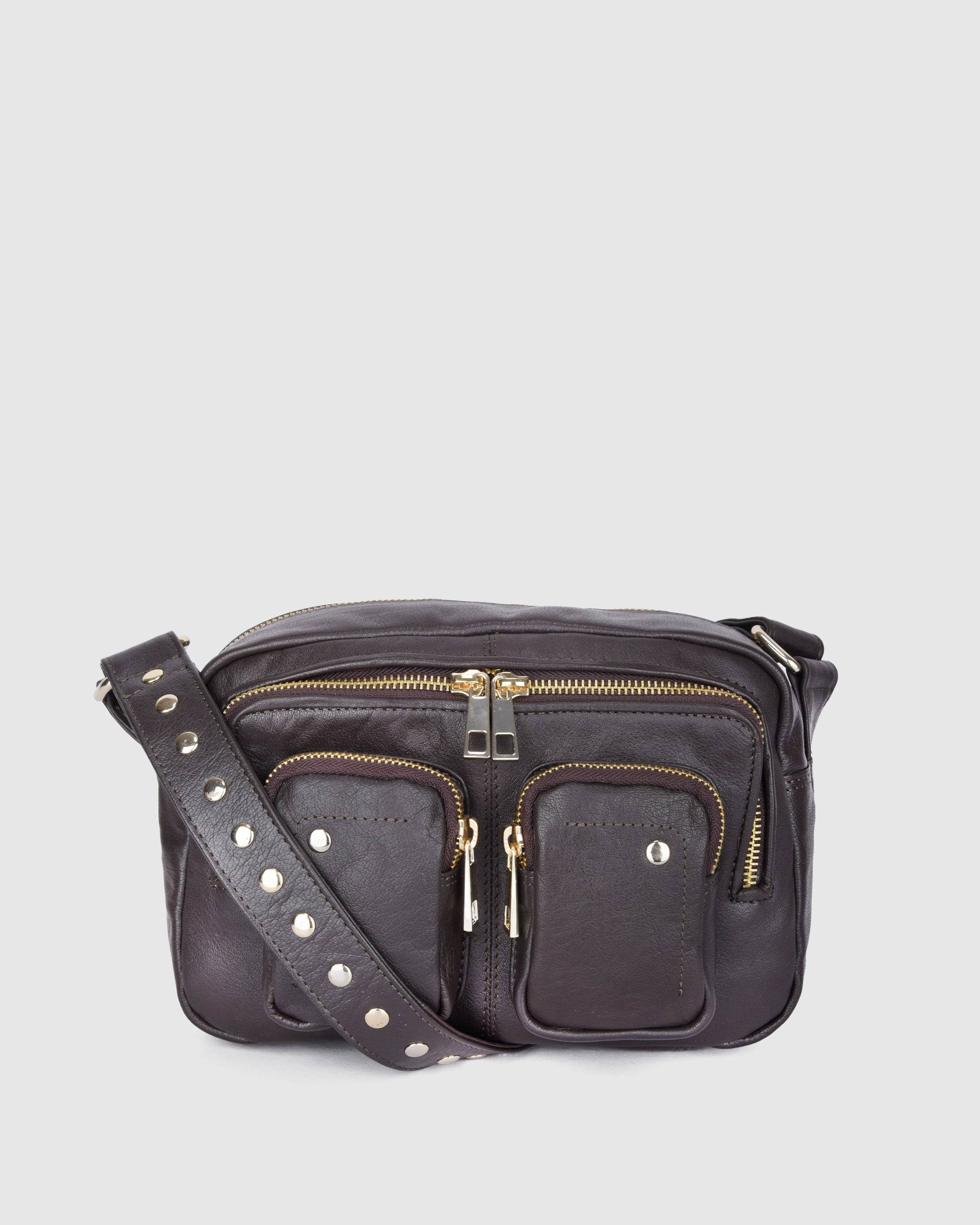 Ellie Air 1 Dark Brown w. Gold - Dark brown / One Size