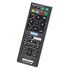 CtrlTV Fjärrkontroll för Sony Blu-Ray Remote och Sony Blu Ray DVD-spelare BD-skiva 3D-streaming 4K Ultra HD UHD HDR hemmabio BDP-seriens spelare RMT-VB100U med Netflix