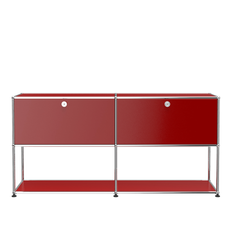 USM - USM Haller Credenza F2 - USM Ruby Red - Sideboards - Fritz Haller,Paul Schärer - RØD - Metal