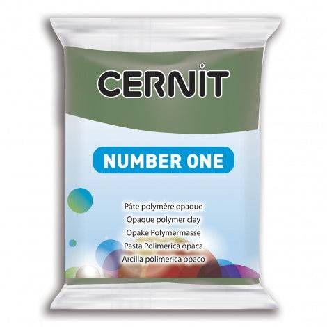 Cernit Modelleringsmassa Opaque Polymer Clay 645 Olivgrön