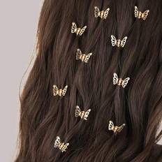 20 st fjärilshårringar med dreadlocks och tofs, justerbar hårmanschett i legering för kvinnor, lämplig för vardagsbruk, håraccessoarer, hårverktyg, sk - Multifärgad