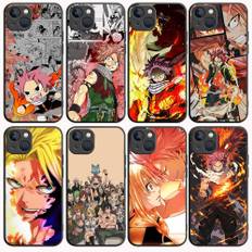 B-39 Fairy Tail Black Case for Redmi 10A 10C 12C 13C 9A 9C 9T A3X Note 10 9 9S 10S iPhone 11 12 13 14 15 16 X XS Pro Max Mini 7 8 Plus XR Xiaomi Poco X3 Pro brungul