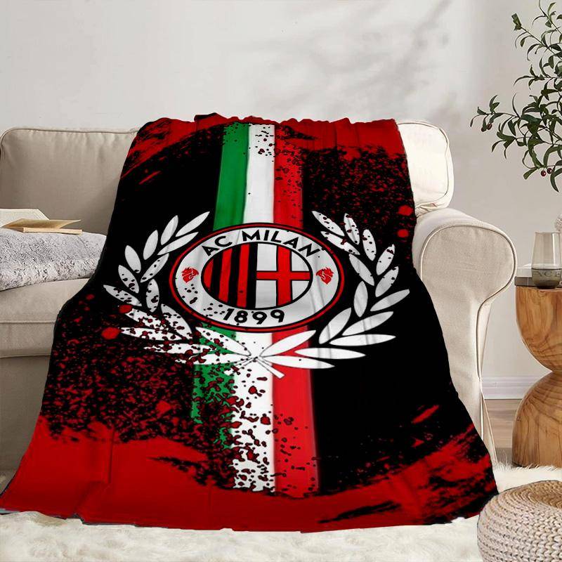 Ac Milan Bärbar Filt/Mjuk Filt Sängkläder Filt Lämplig för Resor Camping Vardagsrum Kontor Soffor Fläkt Presenter