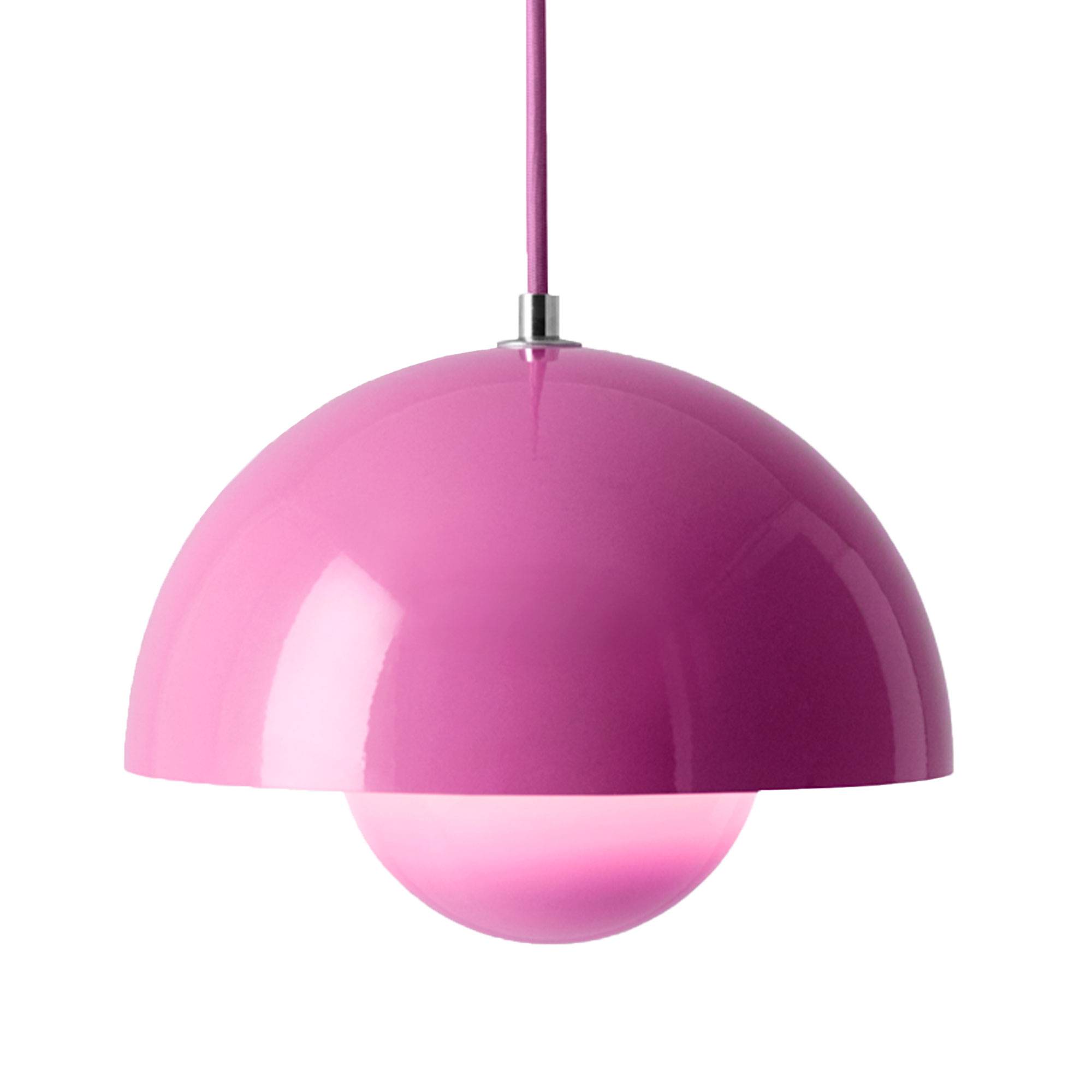 Flowerpot VP1 Pendel, Ø23 cm, af Verner Panton Tangy Pink.