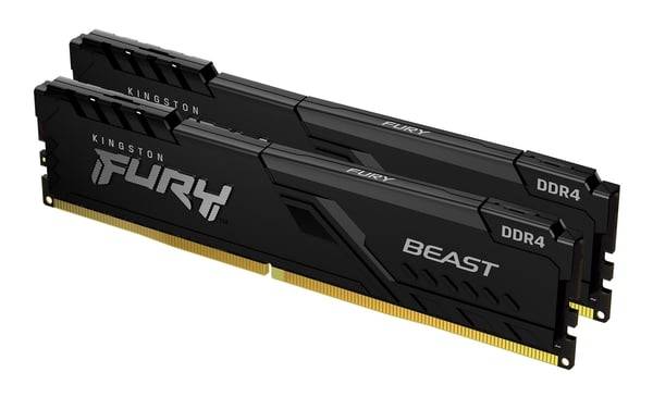KINGSTON 64GB 3200MHz DDR4 CL16 DIMM Kit med 2 FURY Beast Black (KF432C16BBK2/64)