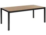 Havebord VERNIO 180 cm 90 cm Metal Grå