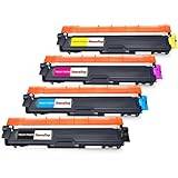 HenceBuy TN241 TN245 tonerkassetter för Brother TN-241 TN-245 kompatibel med HL-3140CW 3142CW 3150CDW 3170CDW DCP-9020CDW 9015CDW MFC-9140CDN 9340CDW 9330CDW (svart cyan gul, magenta 40CDW -Pack)