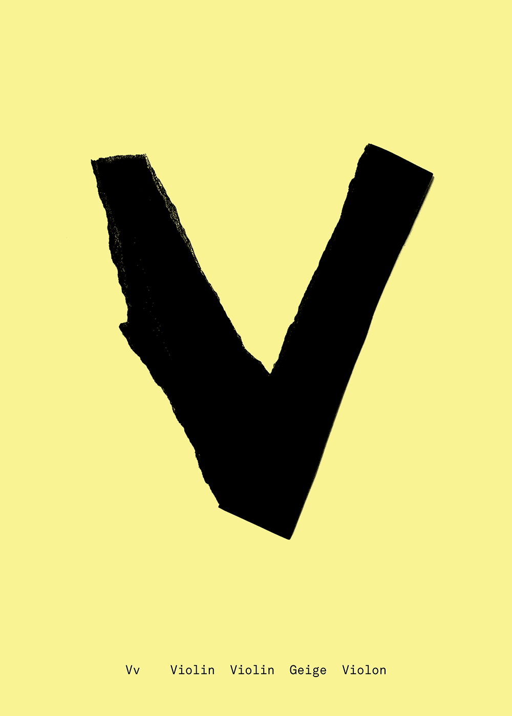 V - Alphabet Spaghetti - A5 (A5)