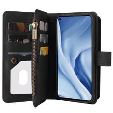 Xiaomi Mi 11 Lite 4G, 5G, 11 Lite 5G NE premium plånboksfodral- Svart
