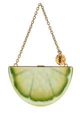 Saint Laurent Lemon Clutch — Yellow