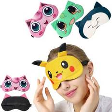 Pokémon Sömnmask - Pikachu och festtemadesigner Mjukt och bekvämt ögonskydd för resor, cosplay och nattlig avkoppling Perfekt present till fans, födel - Multifärgad (1 st)