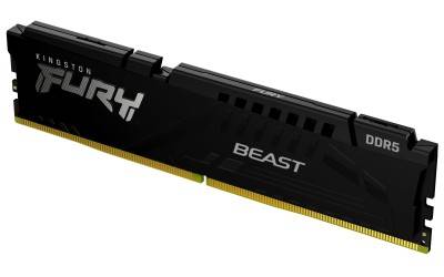16 GB (1x16GB) DDR5-6000 Kingston FURY Beast Black CL30, AMD EXPO - Svart