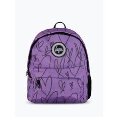 Hype Hype. Unisex lilla Scribble Hjerte Rygsæk