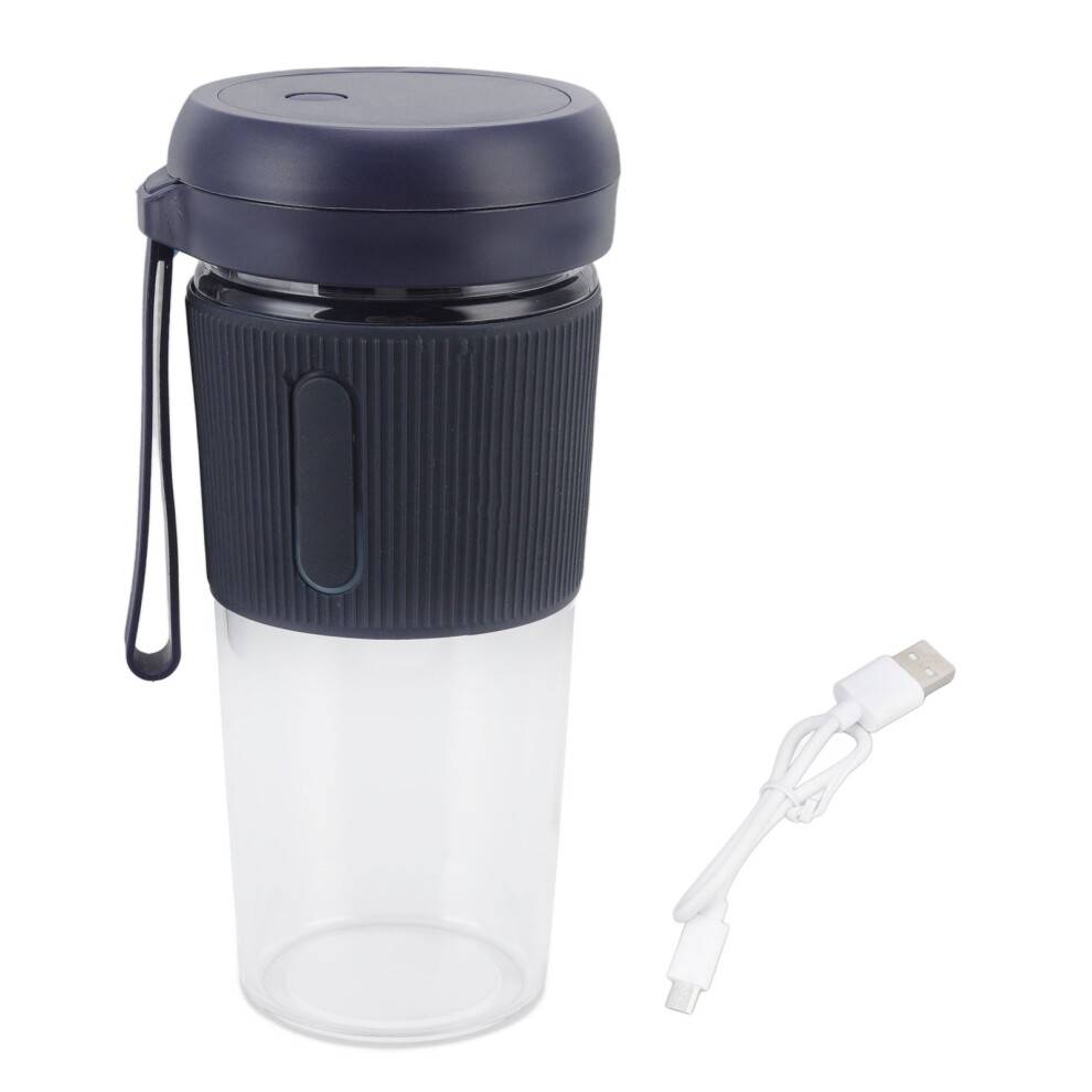 30s iskrossande kraftmixer, minimixerkopp för proteinshakes och barnmat, bärbar USB-laddningsbar mixer för en hektisk livsstil (300 ml)