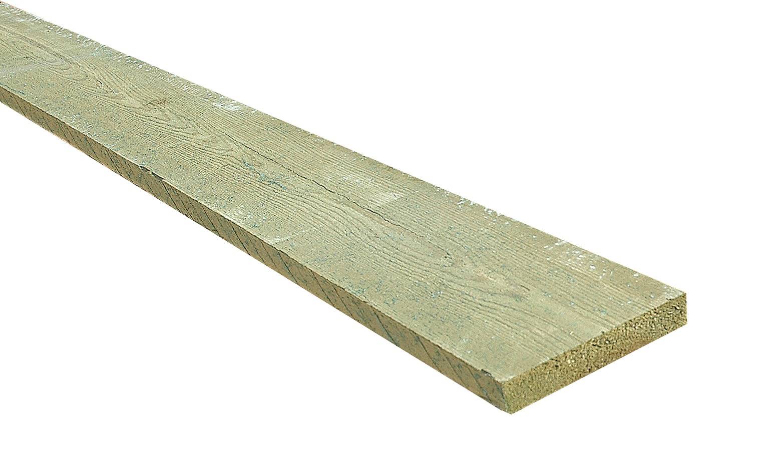 RAW Fyr Seksta Trykimprægneret 25x100 mm Uhøvlet