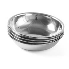 Salatskål, skål i rustfrit stål, diameter. 100mm sæt af 4 stk. - Hendi 452325