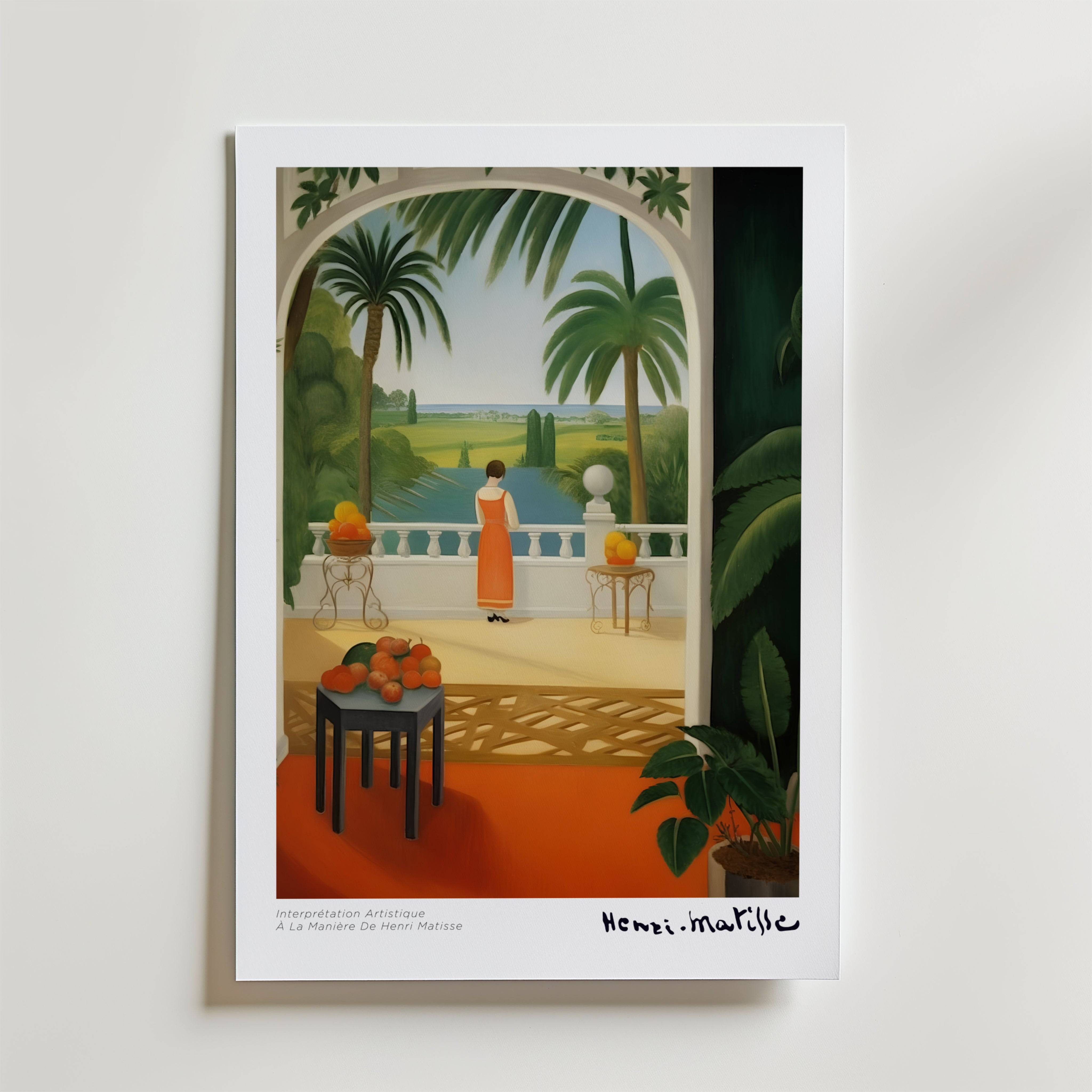 L�t� Int�rieur Matisse Poster - Premium Canvas 30x40 cm