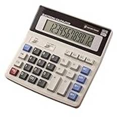 Solar Calculator Desktop Calculator LCD Display Sensitive Buttons Dual Solar Accounting Calculator Power And Battery Standard Function For Office Home School Big Button Accounting Calculator