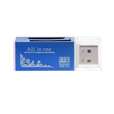 Sytaun SD-kortläsare, MicroSD-kortläsare, TF-kortläsare, adapter, snabb hastighet USB 2.0 multiminneskortläsare för SD/SDHC MMC TF MS M2 svart