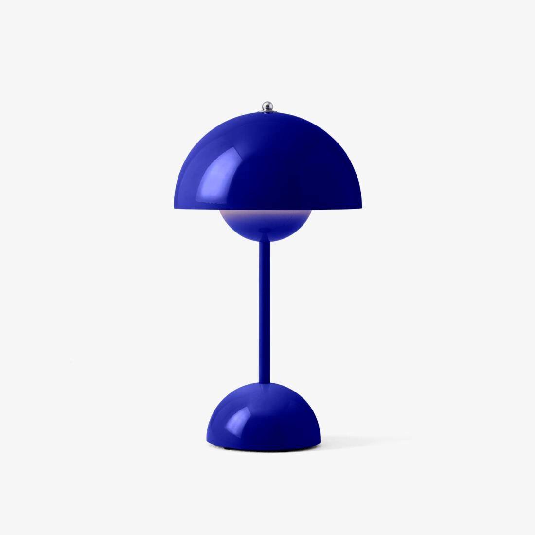 &Tradition Flowerpot Portable Table Lamp VP9 Cobalt Blue