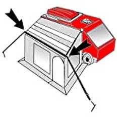 Moritz Camping Stormband 13 m Deluxe för tält markis I husvagn I stormsäkring stormkoppel spännrep
