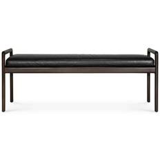 Ethnicraft Jack Bänk Mahogny / Svart - Bänkar Läder Svart - 35124