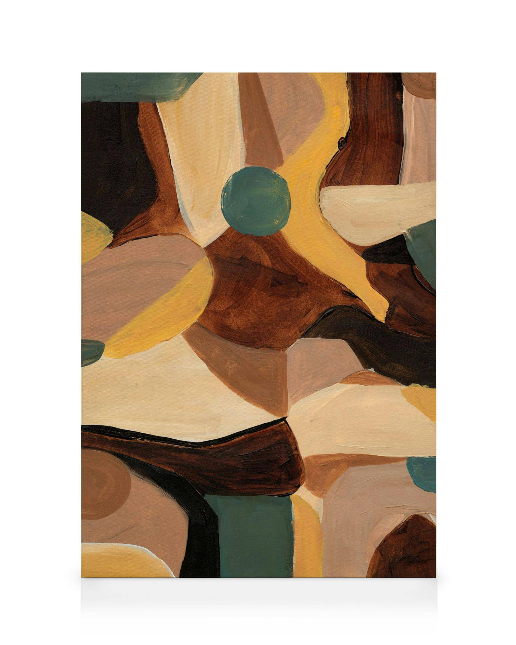 Canvastavlor Shifting Sands No2 Canvastavla (50x70 cm - Svart ram)