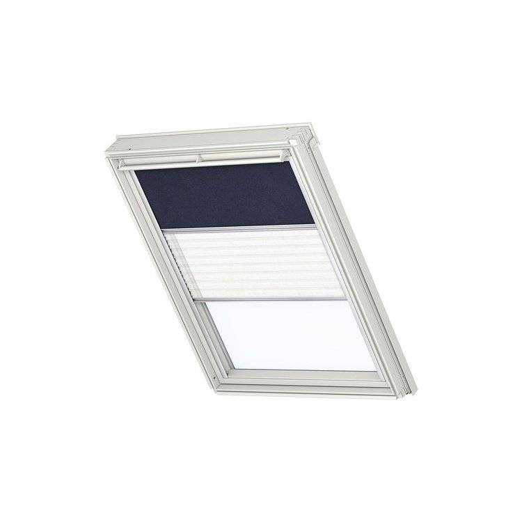 Velux duogardin DFD CK02 1100 55x78cm mørkeblå manuel