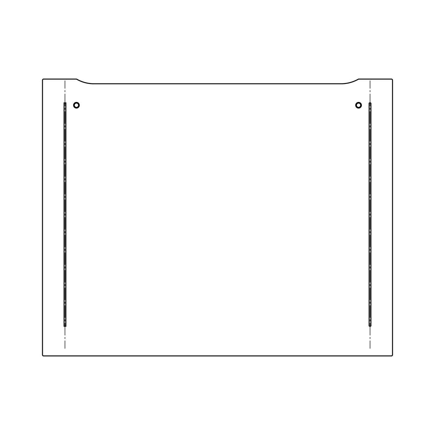 Electrolux frontglas, vit, Electrolux, 594x471mm 140037379017