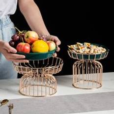 Heminredning tallrik järn frukt tallrik kök och vardagsrum dekoration tillbehör dessert frukt snacks godis keramisk tallrik