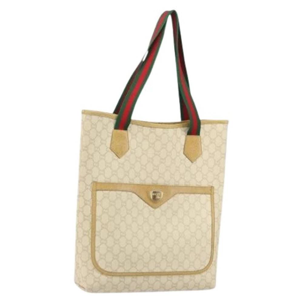 Gucci Vintage Pre-owned Vintage Tote Bag - Vintage - Dame - Hvid - ONE SIZE -