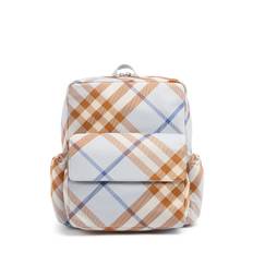 Check Print Nylon Backpack - multi - 01