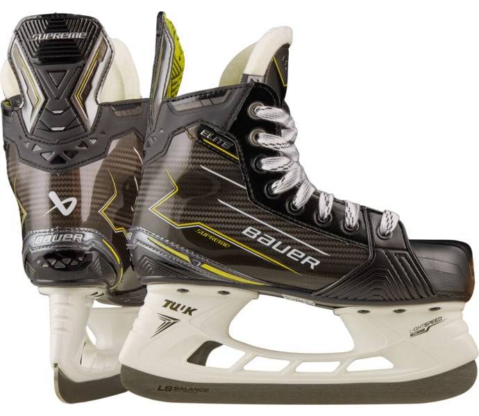 S24 Supreme Elite JR hockeyskridskor, Svart, Barn, 3 D
