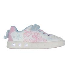 Geox Blinkande Skor - J Skylin - Vit/Rosa - Geox - 28 - Blinkande skor
