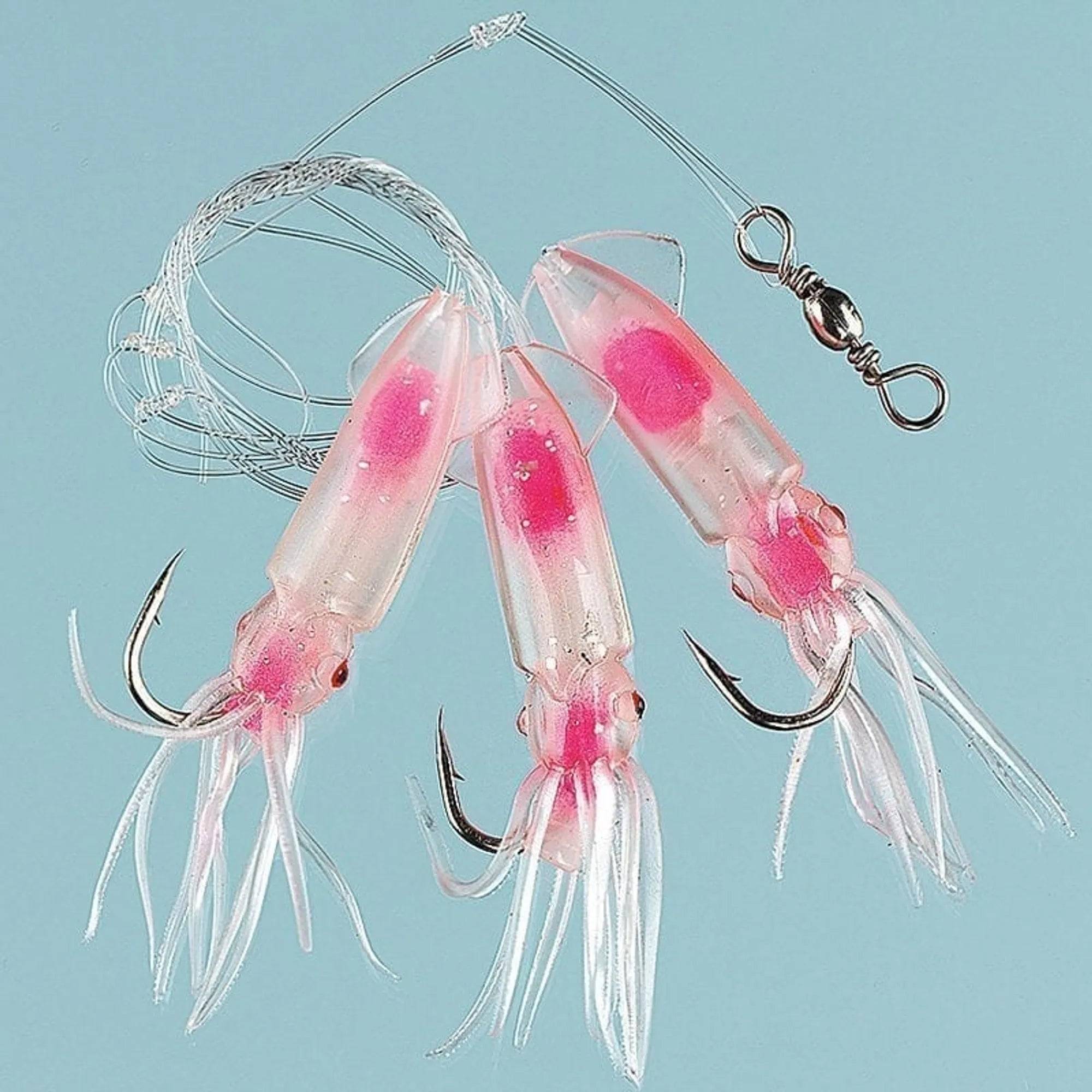 Winged Octopus pink3-hooks 4/0