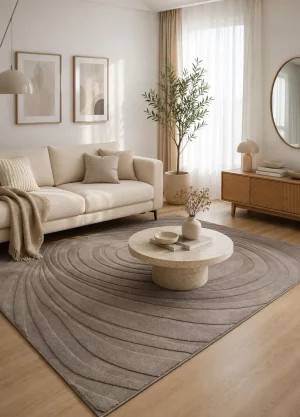 Hemnes Loop Taupe – Modern Matta