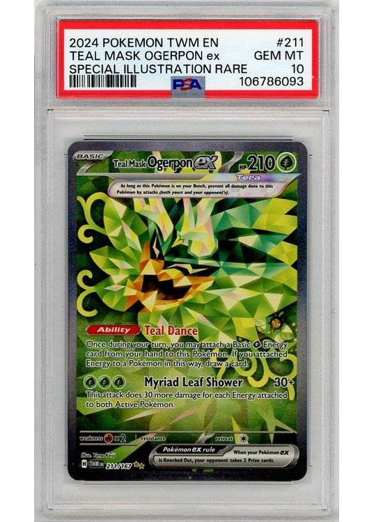 Teal Mask Ogerpon ex - 211/167 - PSA 10.