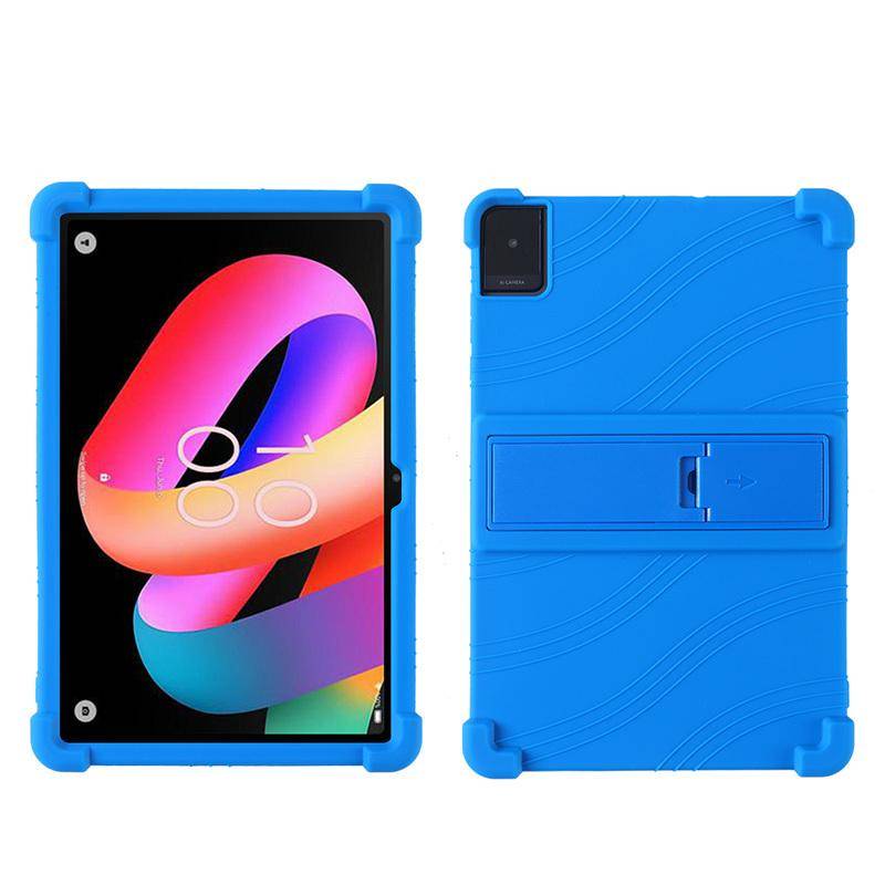 För TCL Tab 10L Gen 4 Surfplattefodral 10 tums Surfplattefodral Skal Stötsäkert Silikon Surfplattefodral Lättviktigt Barnvänligt blå