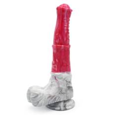 SuperLove Monster Horse Dildo - röd