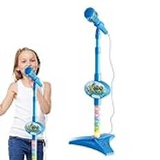 Microphone For Kids, Toy Microphone With Adjustable Stand, Karaoke Machine Microphone, Musical Toys For Kids, Kids, Flashing Stage Lights Microphone, Kids Toy