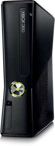 Xbox 360 Slim | 250 GB | matt svart | 1 Controller
