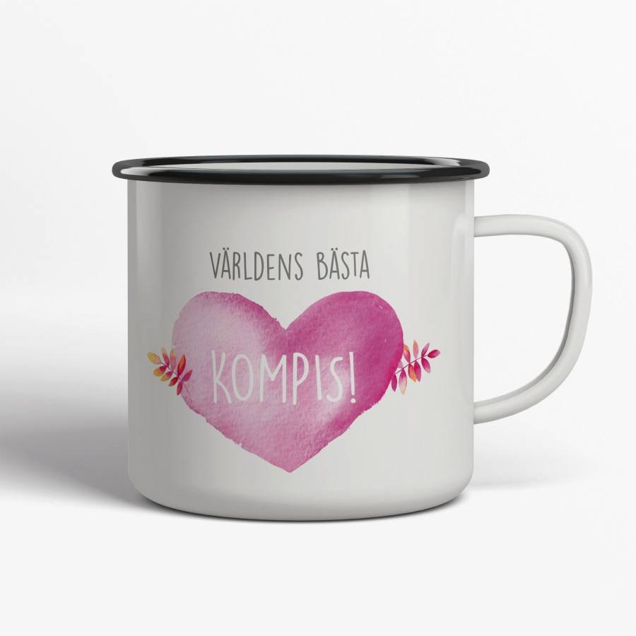 Världens Bästa Kompis Emaljmugg