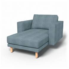 IKEA - Norsborg Stand Alone Chaise with Arms Cover, Air Blue, BEMZ NATURE'S PALETTE COLLECTION - Bemz