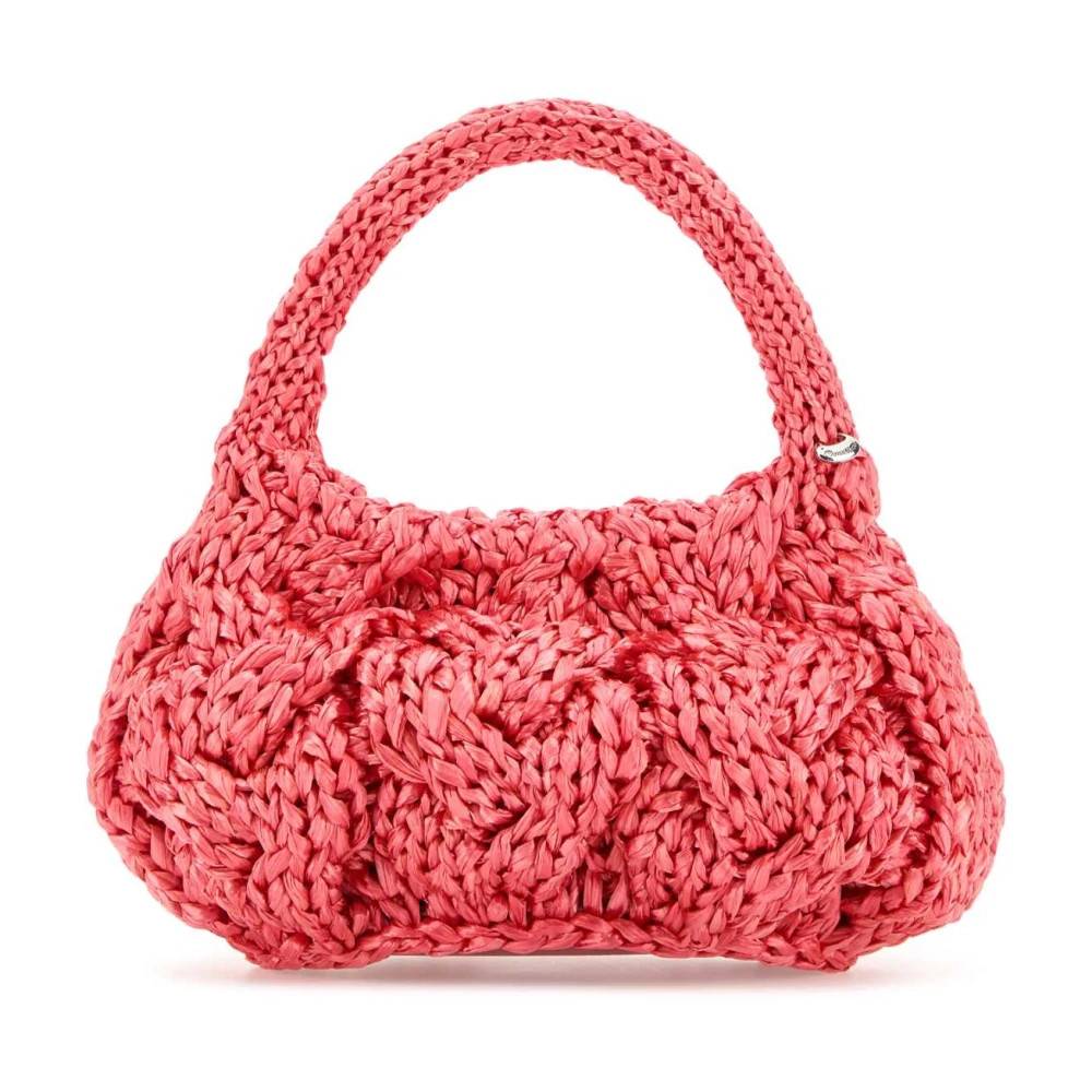 JW Anderson Fuchsia Raffia Cable Håndtaske - Tasker - Dame - Lyserød - ONE SIZE -