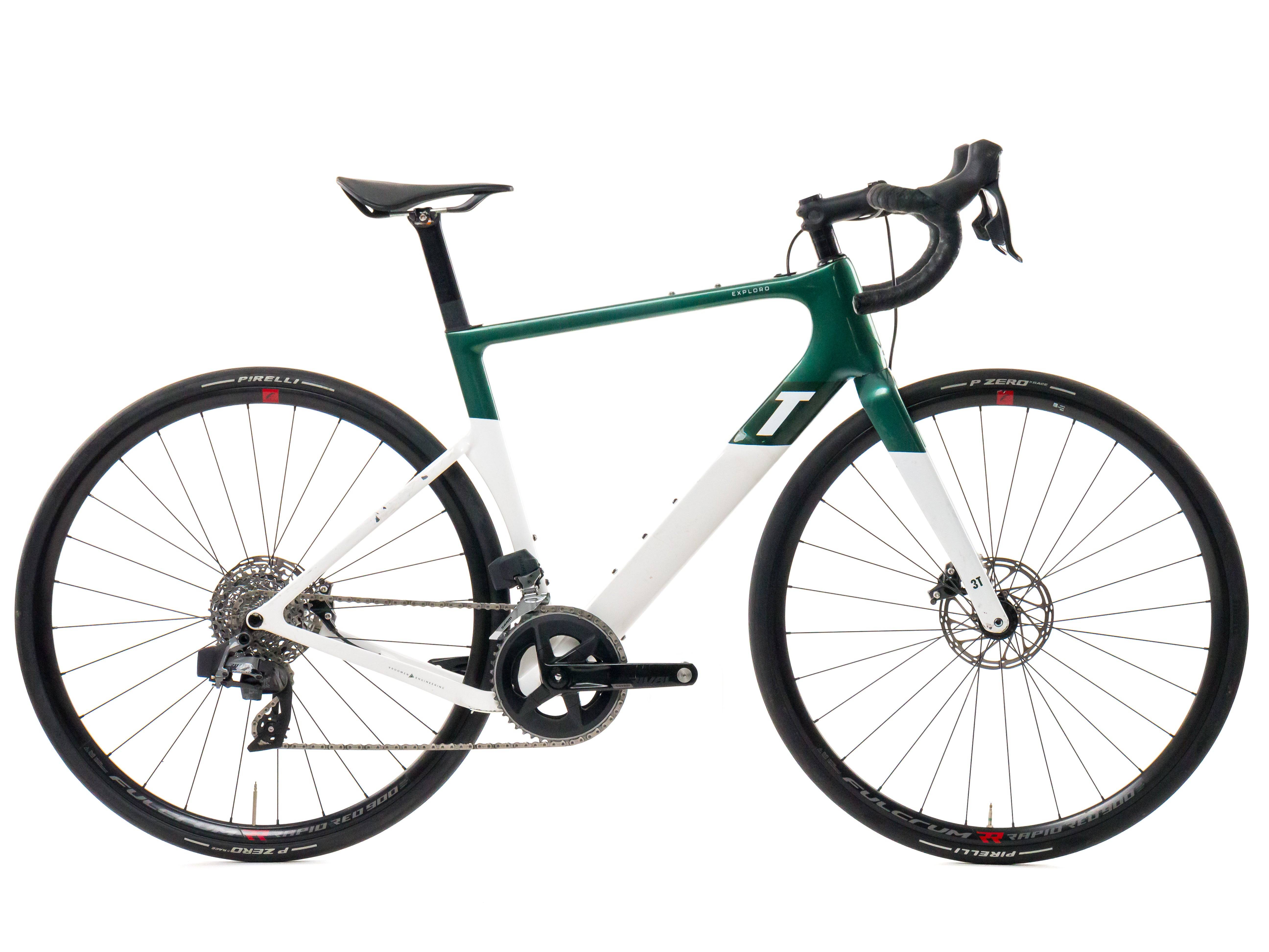 3T Exploro Racemax 2024 - SRAM Rival AXS 2x12sp - Fulcrum RR Rapid Red 900 - Bikeroom / 54 / white-green