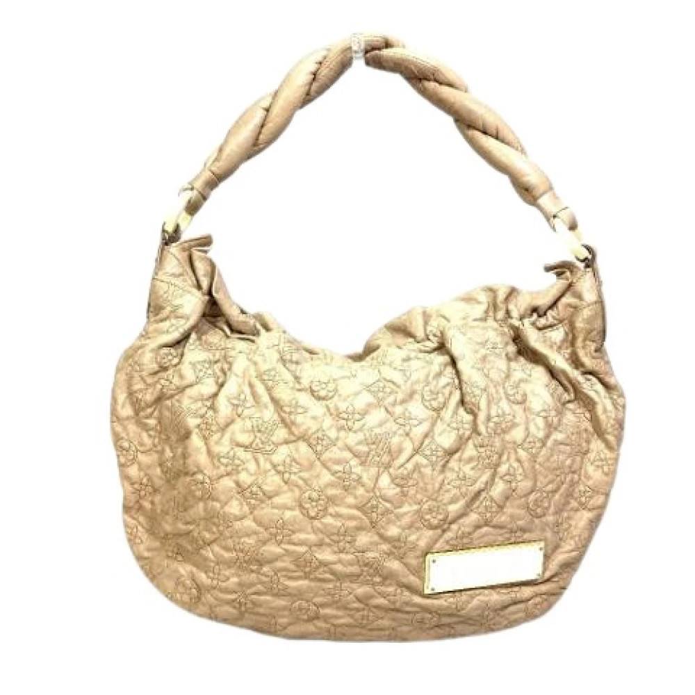 Louis Vuitton Vintage Pre-owned Monogram Olympe Skuldertaske - Vintage - Dame - Beige - ONE SIZE - Uld