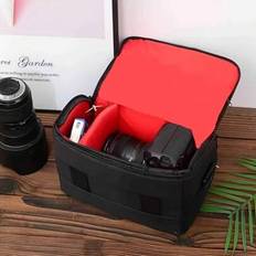 Fashion Digital DSLR Camera Shoulder Bag - Waterproof Photography Equipment Pouch, Suitable For Canon, Nikon, And Other Brands Travel School College E - Black - L,S