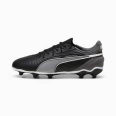 PUMA KING MATCH FG/AG Football Boots Youth, Shoes, Black/White/Cool Dark Gray, 28