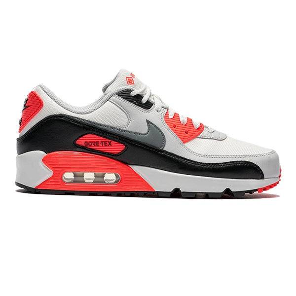 Nike Air Max 90 Gore-Tex Summit Cool Grey Bright Crimson - Red / UK 7